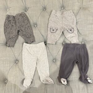 Carter's Gray and White Baby Pants Set
